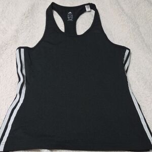 Adidas Black and White Women's Tank Top